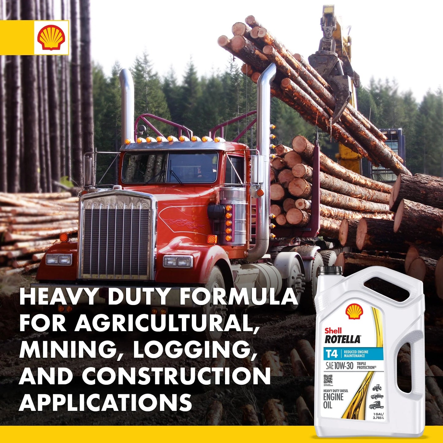 Shell T4 Triple Protection 10W-30 Diesel Engine Oil, 1 Gallon