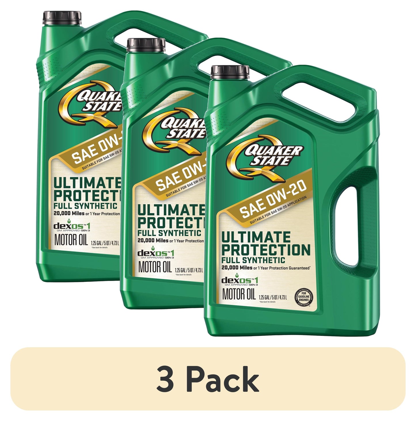 Ultimate Protection Full Synthetic 0W-20 Motor Oil, 5 Quart