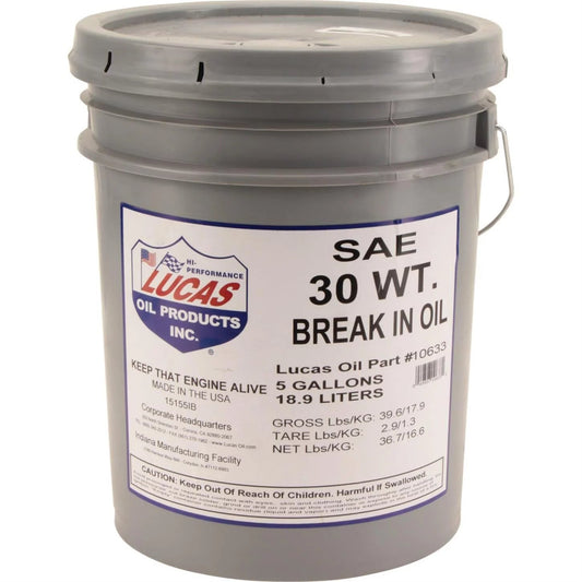 10630 SAE 30 Engine Break-In Oil 5 Gal